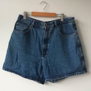 Zara High Rise Mid Length Mom Shorts